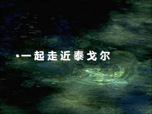 泰戈尔简介