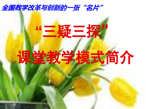 三疑三探教学模式PPT课件