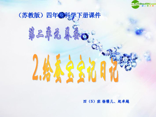 四年级科学下册_给蚕宝宝记日记课件_苏教版