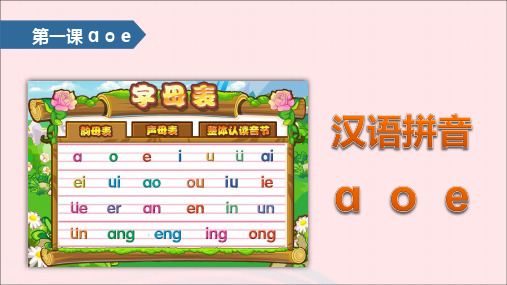 一年级语文上册汉语拼音课件(打包15套)苏教版