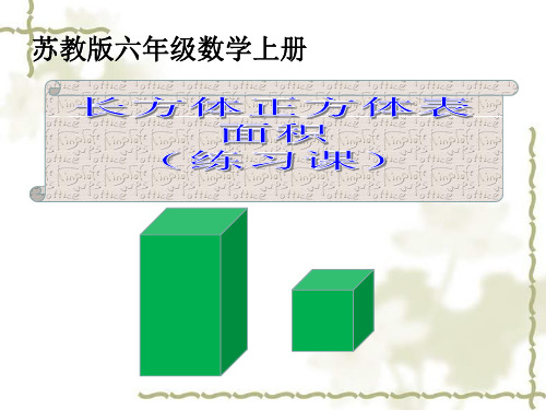 六年级数学上册课件-1.3长方体和正方体的表面积（104）-苏教版