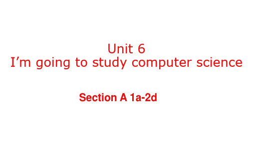 人教新目标八年级上册英语：Unit 6 Section A(1a—2d) 课件(共29张PPT)