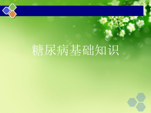 糖尿病基础知识优秀课件