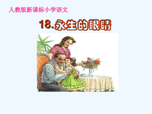 语文人教版四年级下册《永生的眼睛》ppt