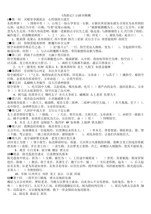 《西游记》1-10回