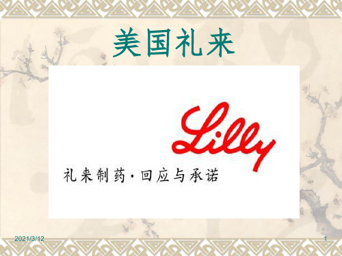 美国礼来.PPT课件