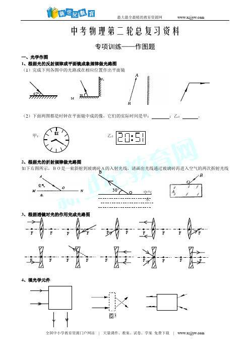 九年级物理二轮总复习资料(作图题)
