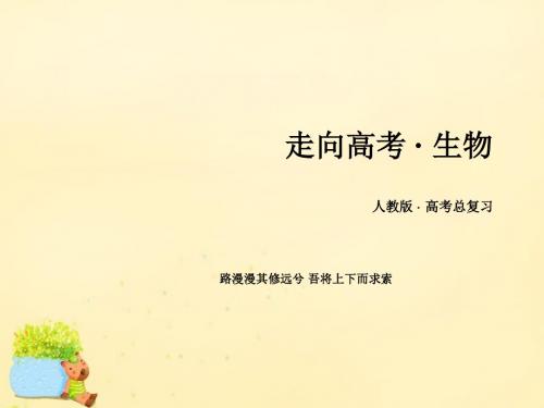 【走向高考】2017年高考生物一轮复习 第3单元 细胞的能量供应和利用 第1讲 酶和ATP课件 新人教版必修1