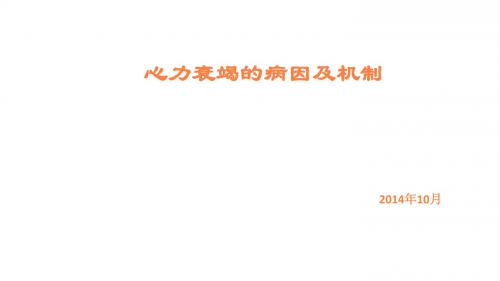 心衰的病因及机制PPT课件