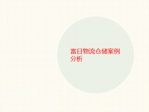 富日物流仓储案例分析-讲义