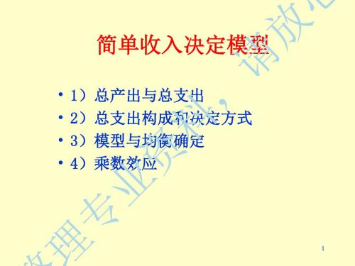 简单收入决定模型
