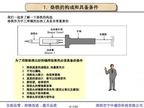 烙铁焊接技术培训资料