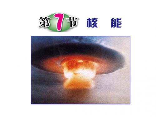 浙教版九年级科学(物理)上册3.7《核能》课件