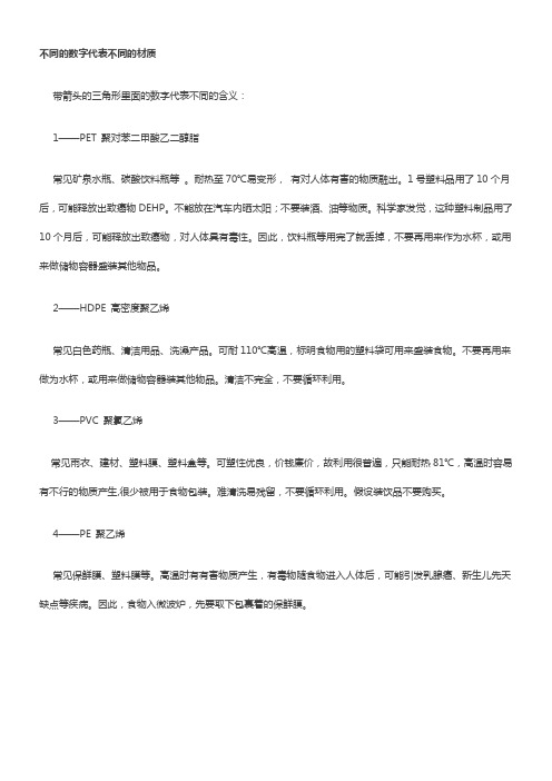塑料瓶底的1234567隐藏玄机