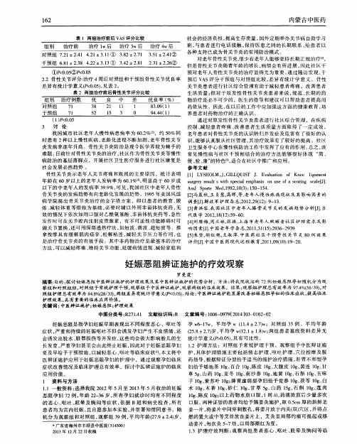 妊娠恶阻辨证施护的疗效观察