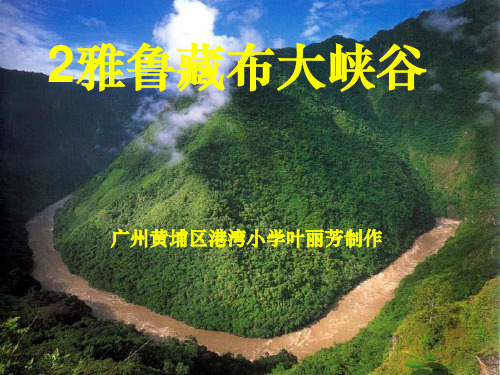 四年级上册《雅鲁藏布大峡谷》1ppt课件