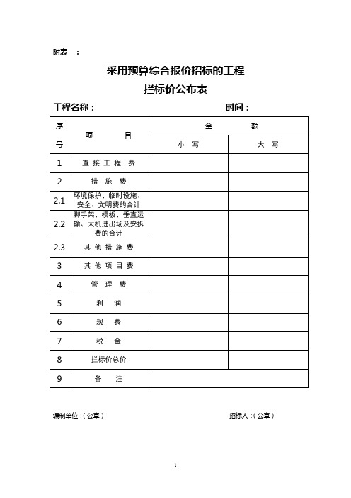 395号文件和396号文件的补充规定附表