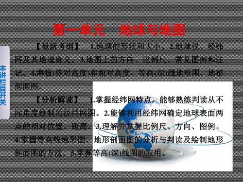 2013届高考鲁教版地理一轮复习课件必修一第1讲地球与地球仪
