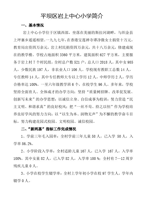 岩上小学简介