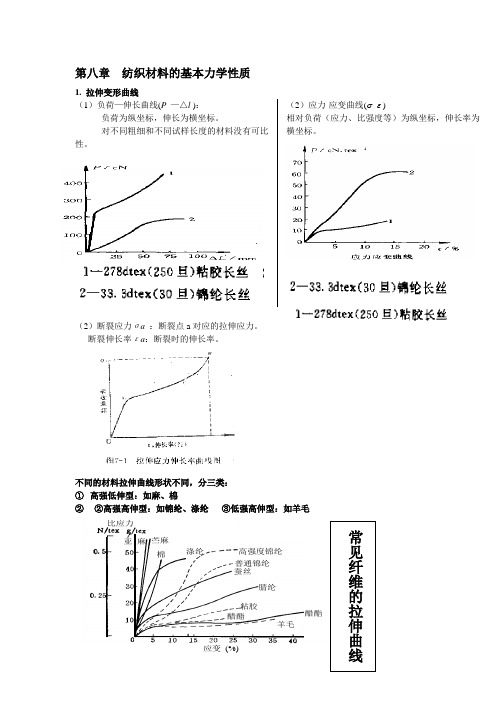 新第八章  纺织材料的基本力学性质)