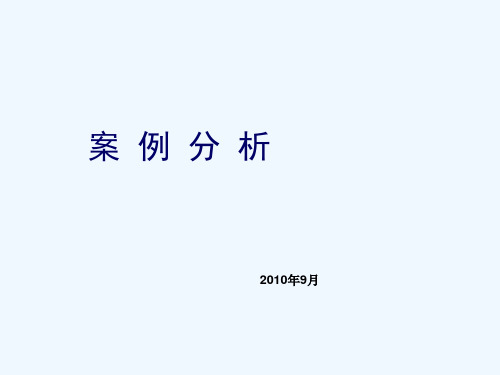项目管理-案例分析