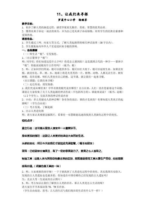 让我们来寻根
