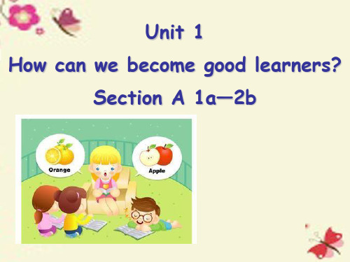 九年级英语全册 Unit 1 How can we become good learners Section A(1a-2b)课件 (新版)人教新目标版