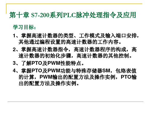 10.脉冲处理指令及应用