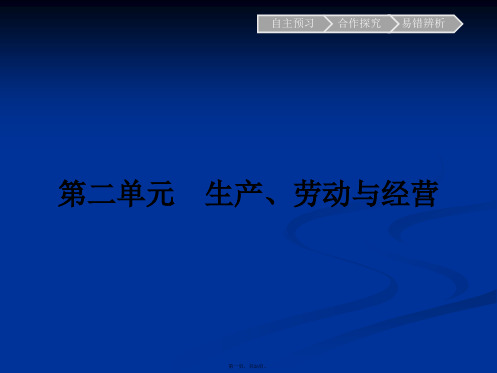 南方新课堂金牌学案高一政治必修课件发展生产满足消费