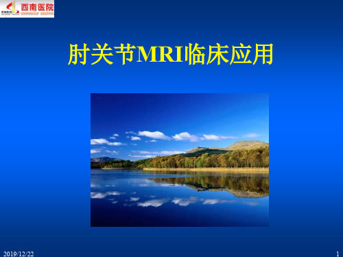 肘关节MRI临床应用参考幻灯片