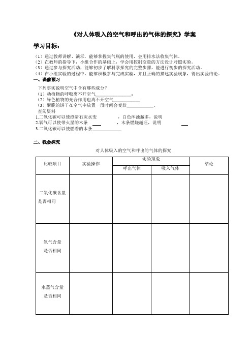 人教版九年级化学上册第一单元课题二第二课时学案