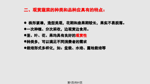观赏蔬菜PPT课件