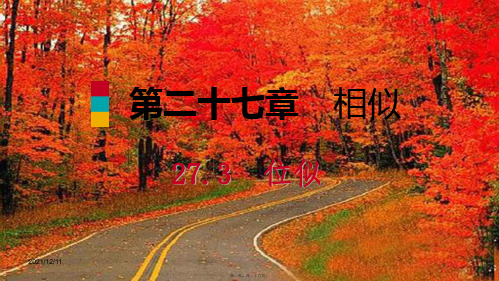 九年级数学下册 第二十七章 相似 27.3 位似 第1课时 位似图形的概念及画法
