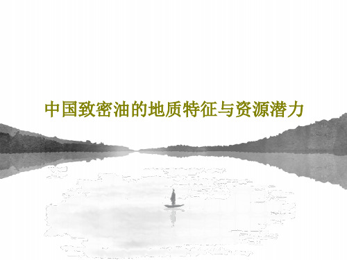 中国致密油的地质特征与资源潜力共40页