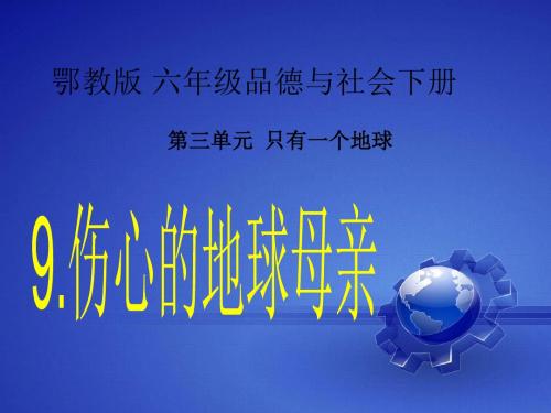 伤心的地球母亲课件PPT下载2 鄂教版六年级品德与社会下册课件