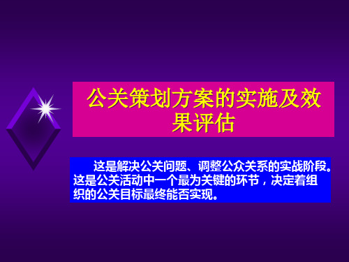 公关策划方案的实施及效果评估报告