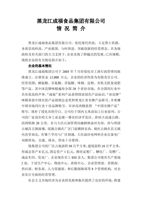 成福集团简介
