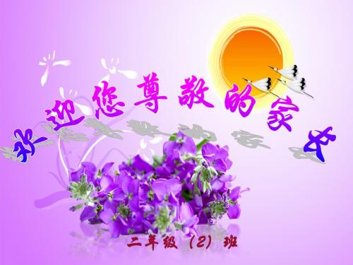 2018年春季学期  二(2)班家长会ppt