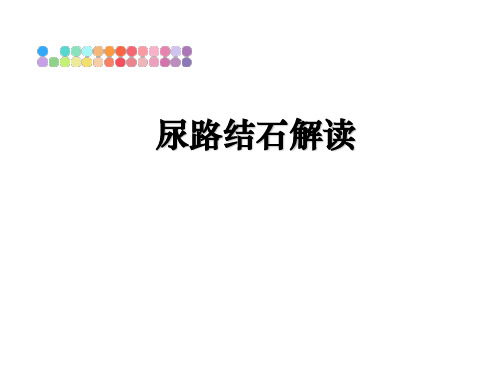 最新尿路结石解读ppt课件