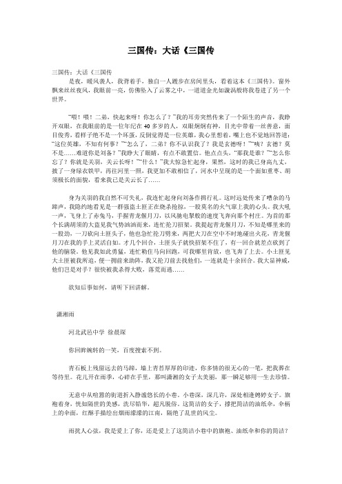 三国传：大话《三国传