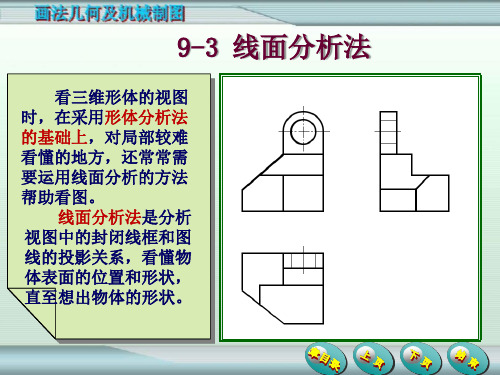 《画法几何及机械制图》线面分析法