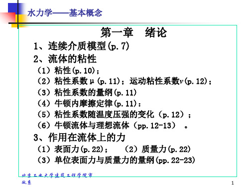 水力学复习汇总
