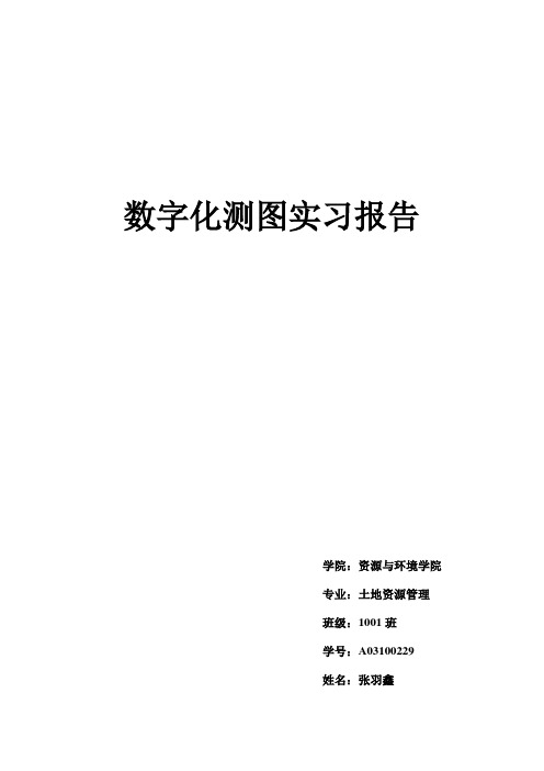 cass测量实习报告