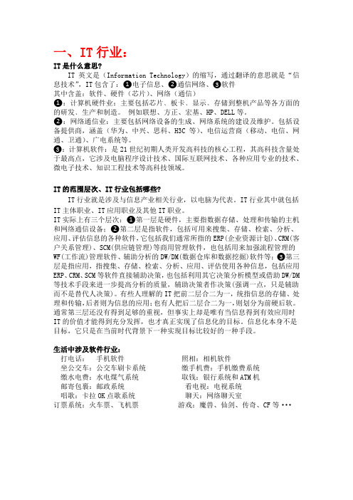 IT的书面解释