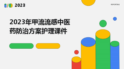2023年甲流流感中医药防治方案护理课件