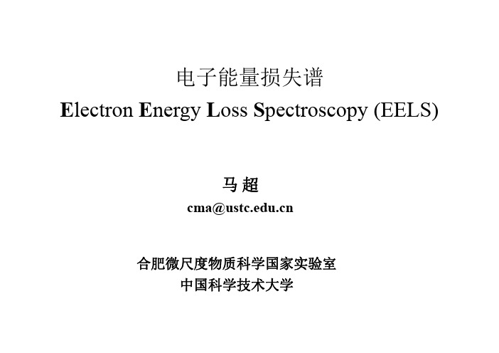 7 Electron Energy Loss Spectroscopy