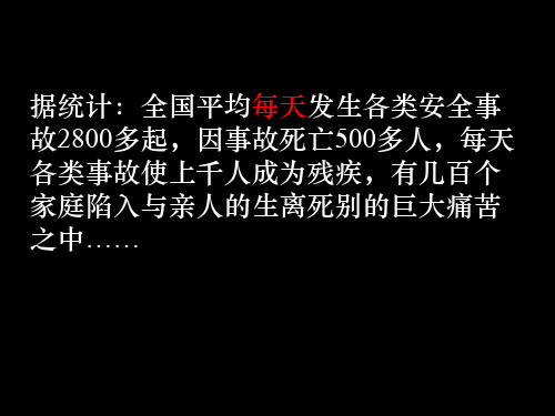 安全在我心中主题班会ppt课件