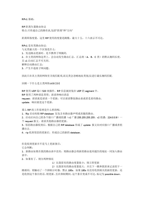RIP总结