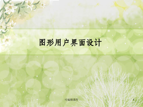 图形界面开发(复习)ppt课件