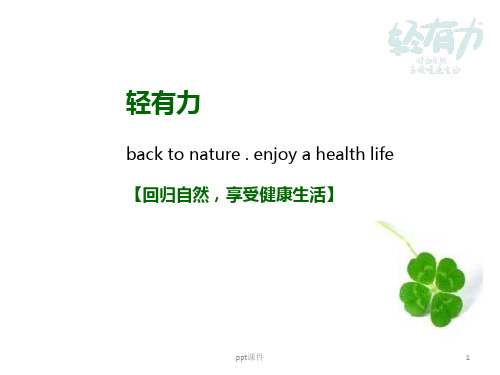 轻有力谷物营养膳食冲调粉--产品介绍  ppt课件